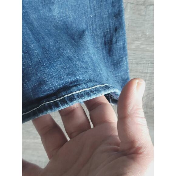 EUC Vigoss White Stitching Faded Slim Boot Jeans - Size 9/10 - Picture 8 of 9